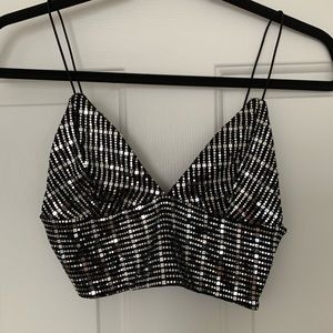 sparkly bra top